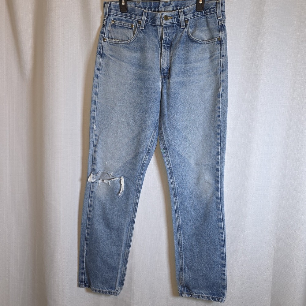 Vintage Carhartt B18 DST Traditional Fit Denim Jeans 34x32